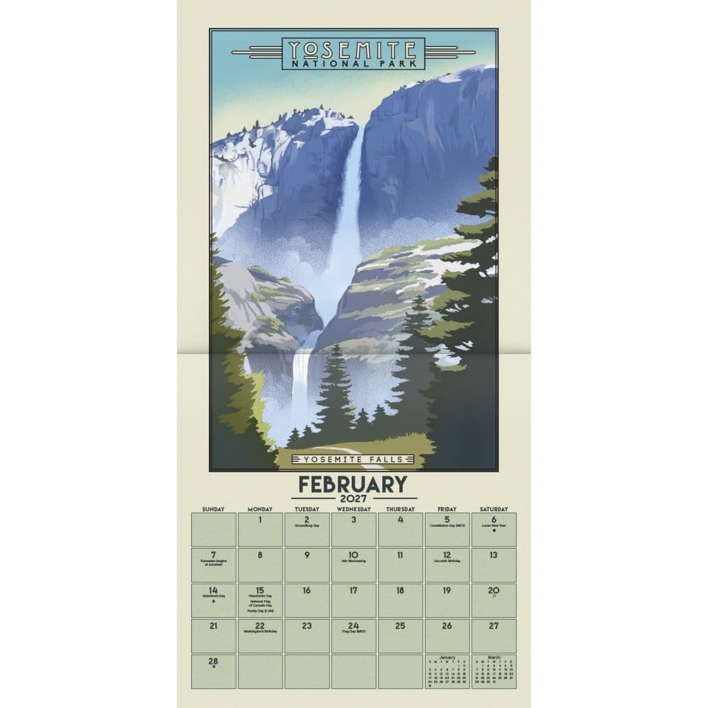 National Parks 2027 Wall Calendar Second Alternate Image