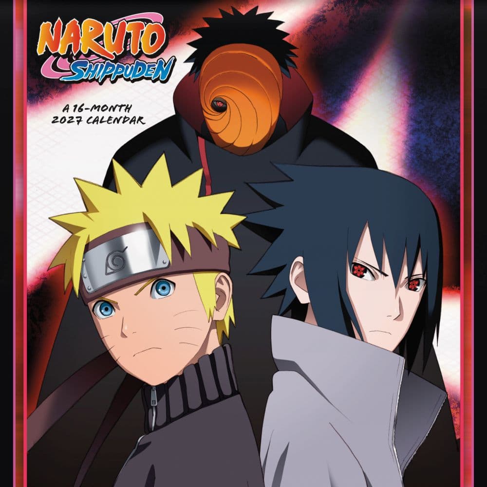 Naruto Shippuden 2027 Wall Calendar Main Product Image