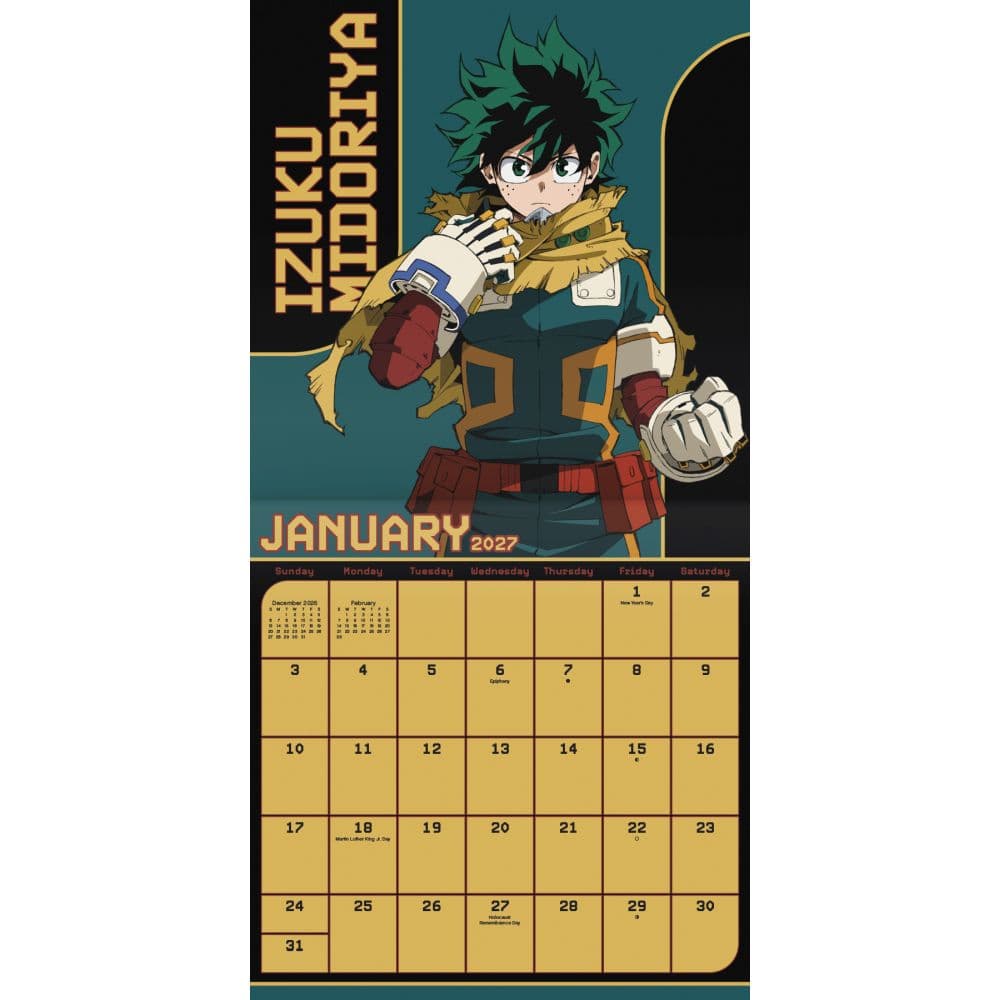 My Hero Academia 2027 Wall Calendar First Alternate Image