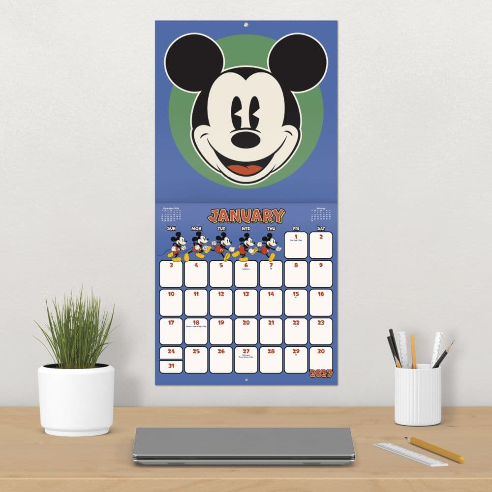 Mickey Mouse Vintage 2027 Wall Calendar Fourth Alternate Image