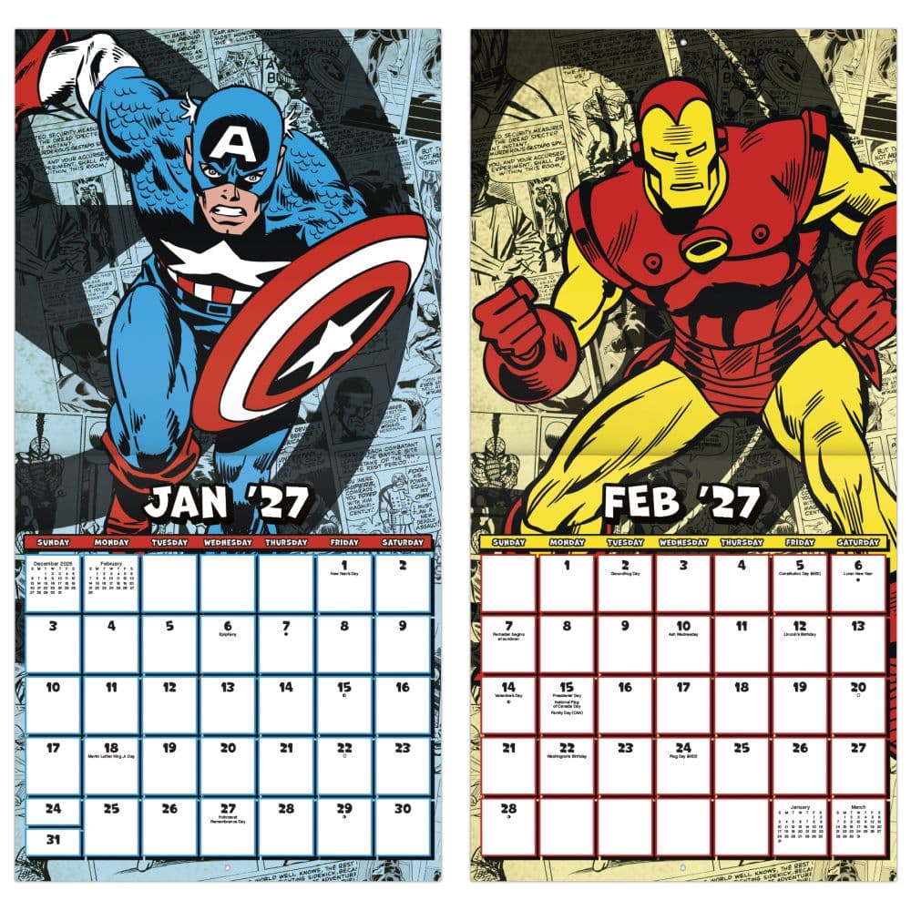Marvel Comics 2027 Wall Calendar Fifth Alternate Image