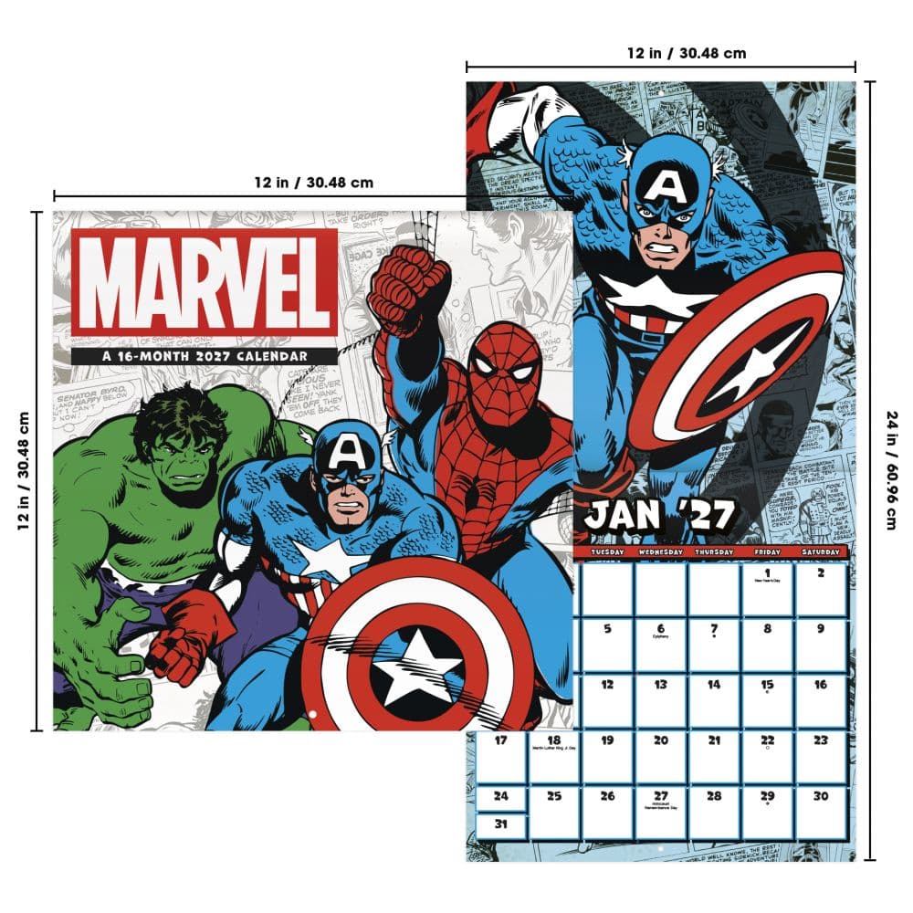 Marvel Comics 2027 Wall Calendar Sixth Alternate Image