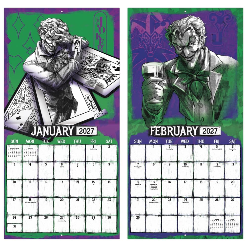 Joker 2027 Wall Calendar Fifth Alternate Image