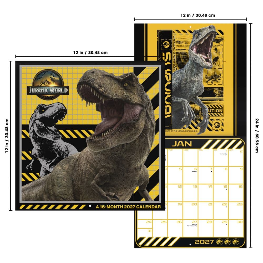 Jurassic World 2027 Wall Calendar Sixth Alternate Image