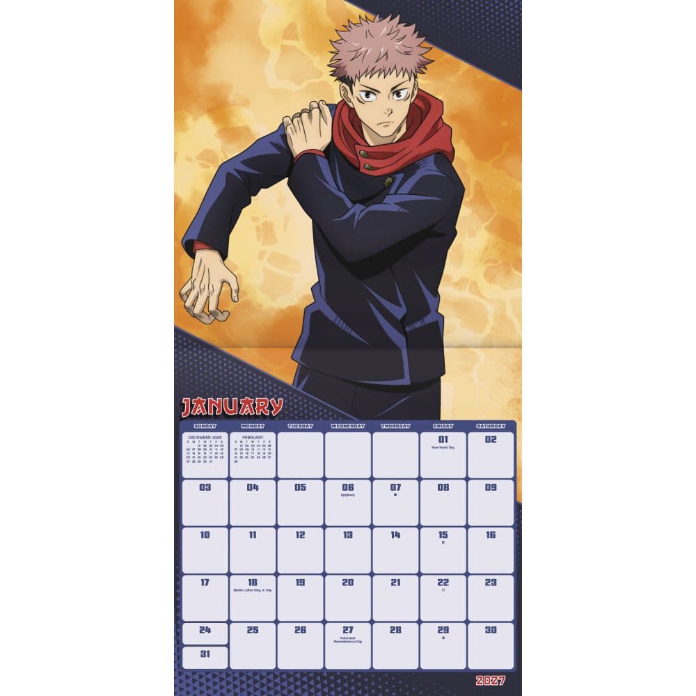 Jujutsu Kaisen 2027 Wall Calendar First Alternate Image