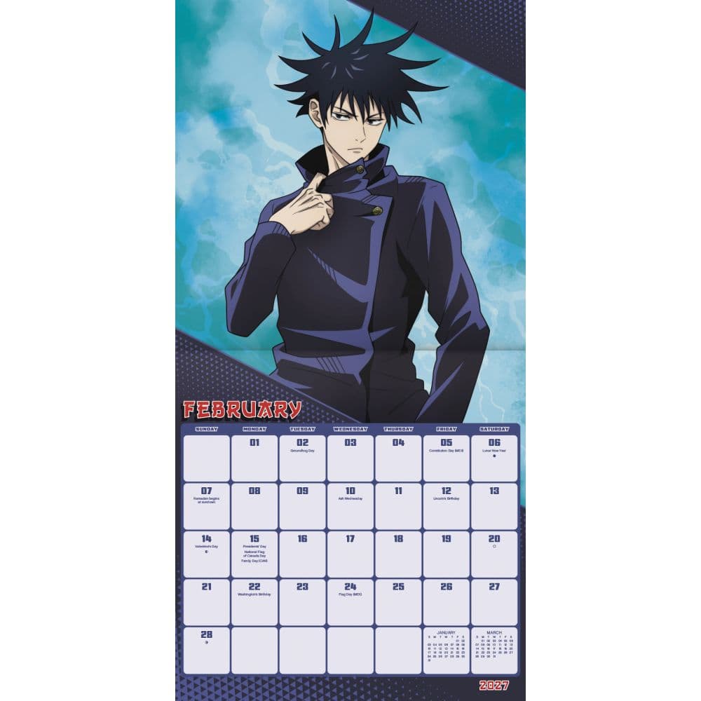 Jujutsu Kaisen 2027 Wall Calendar Second Alternate Image
