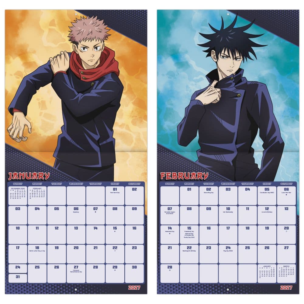 Jujutsu Kaisen 2027 Wall Calendar Fifth Alternate Image