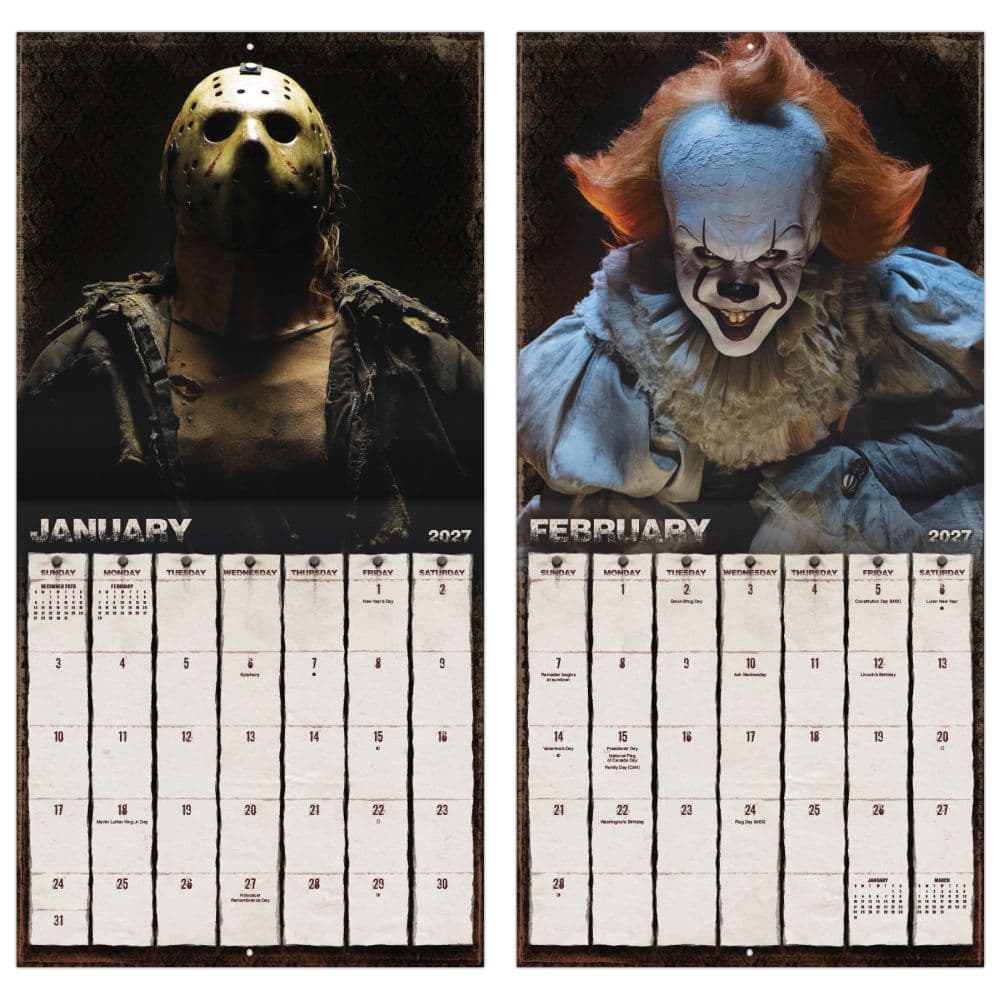 Horror Collection 2027 Wall Calendar Fifth Alternate Image