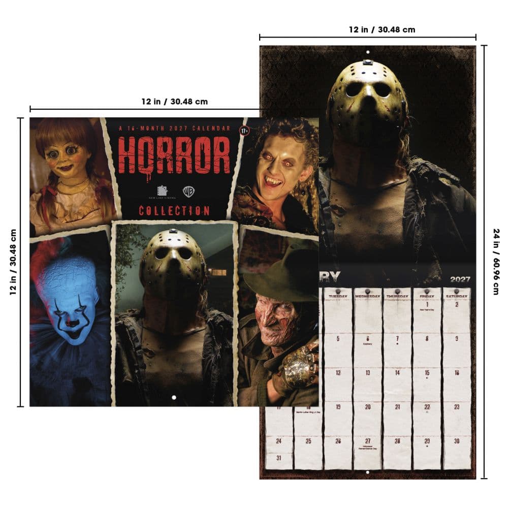 Horror Collection 2027 Wall Calendar Sixth Alternate Image