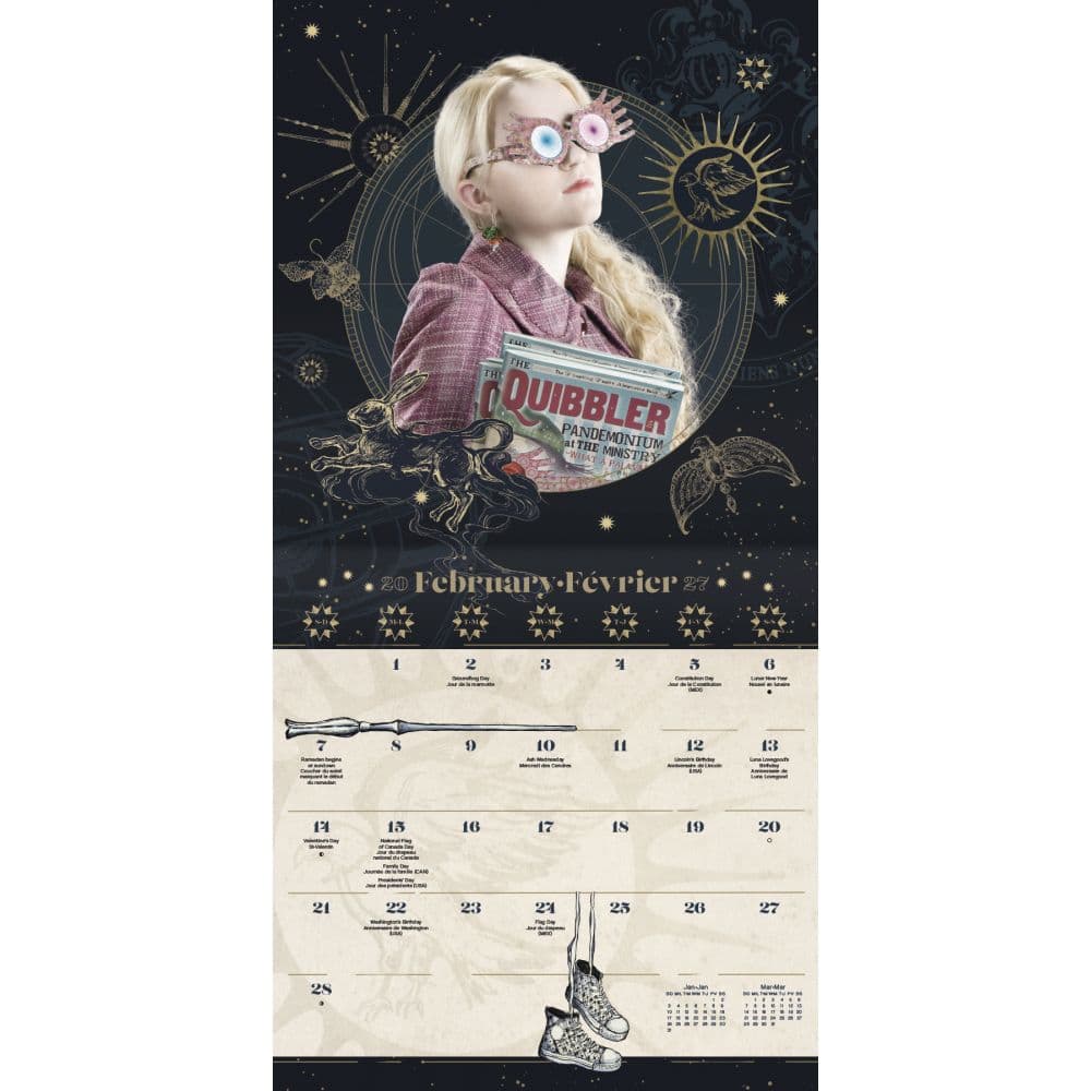 Harry Potter Bilingual French 2027 Wall Calendar Second Alternate Image
