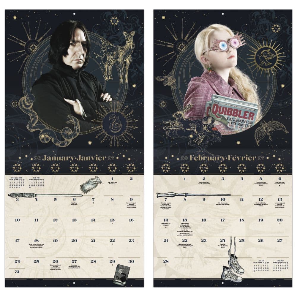 Harry Potter Bilingual French 2027 Wall Calendar Fifth Alternate Image