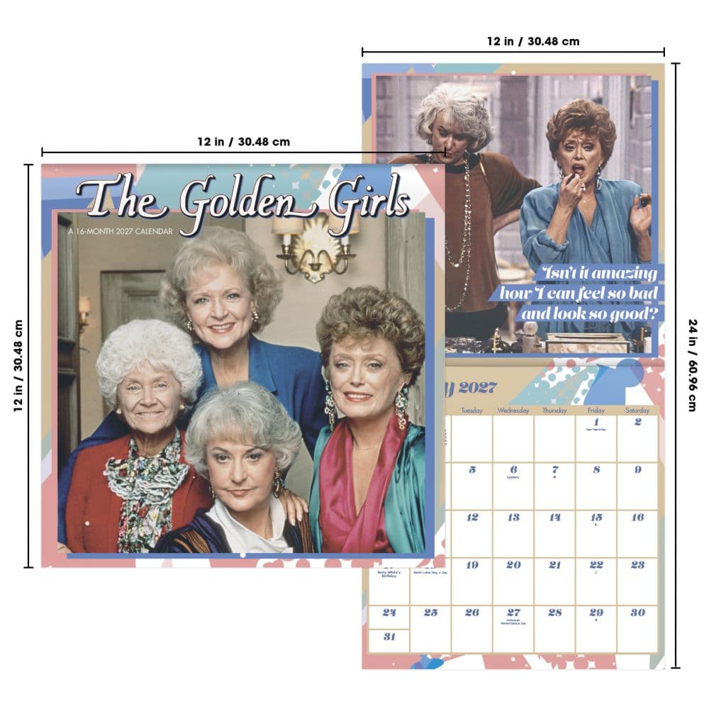 Golden Girls 2027 Wall Calendar Sixth Alternate Image