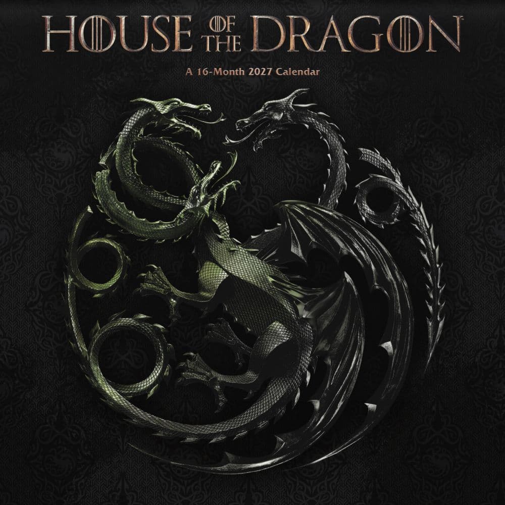 Game of Thrones House of the Dragon 2027 Wall Calendar Main Product Image