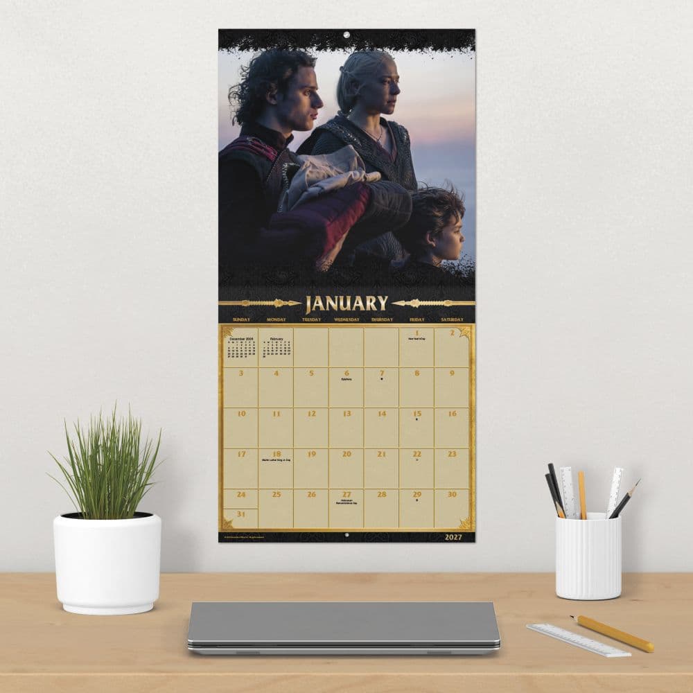 Game of Thrones House of the Dragon 2027 Wall Calendar Fourth Alternate Image