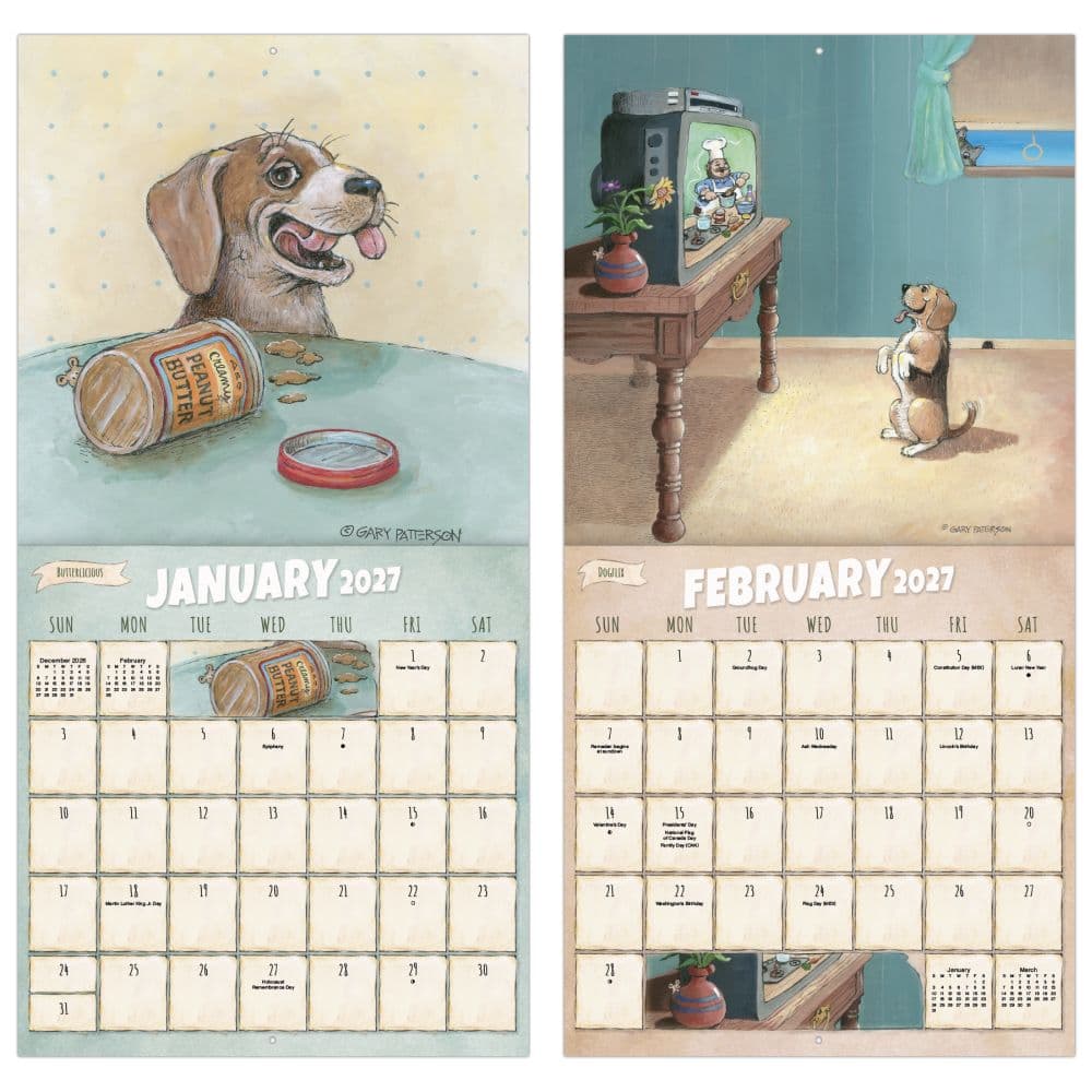 Gary Patterson Dogs 2027 Wall Calendar Fifth Alternate Image