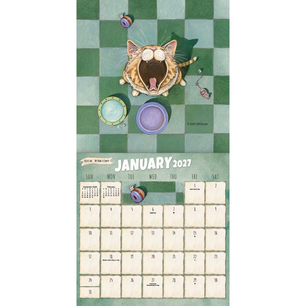 Gary Patterson Cats 2027 Wall Calendar First Alternate Image