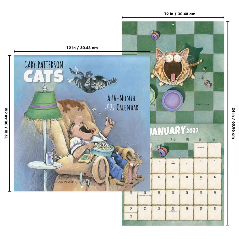 Gary Patterson Cats 2027 Wall Calendar Sixth Alternate Image