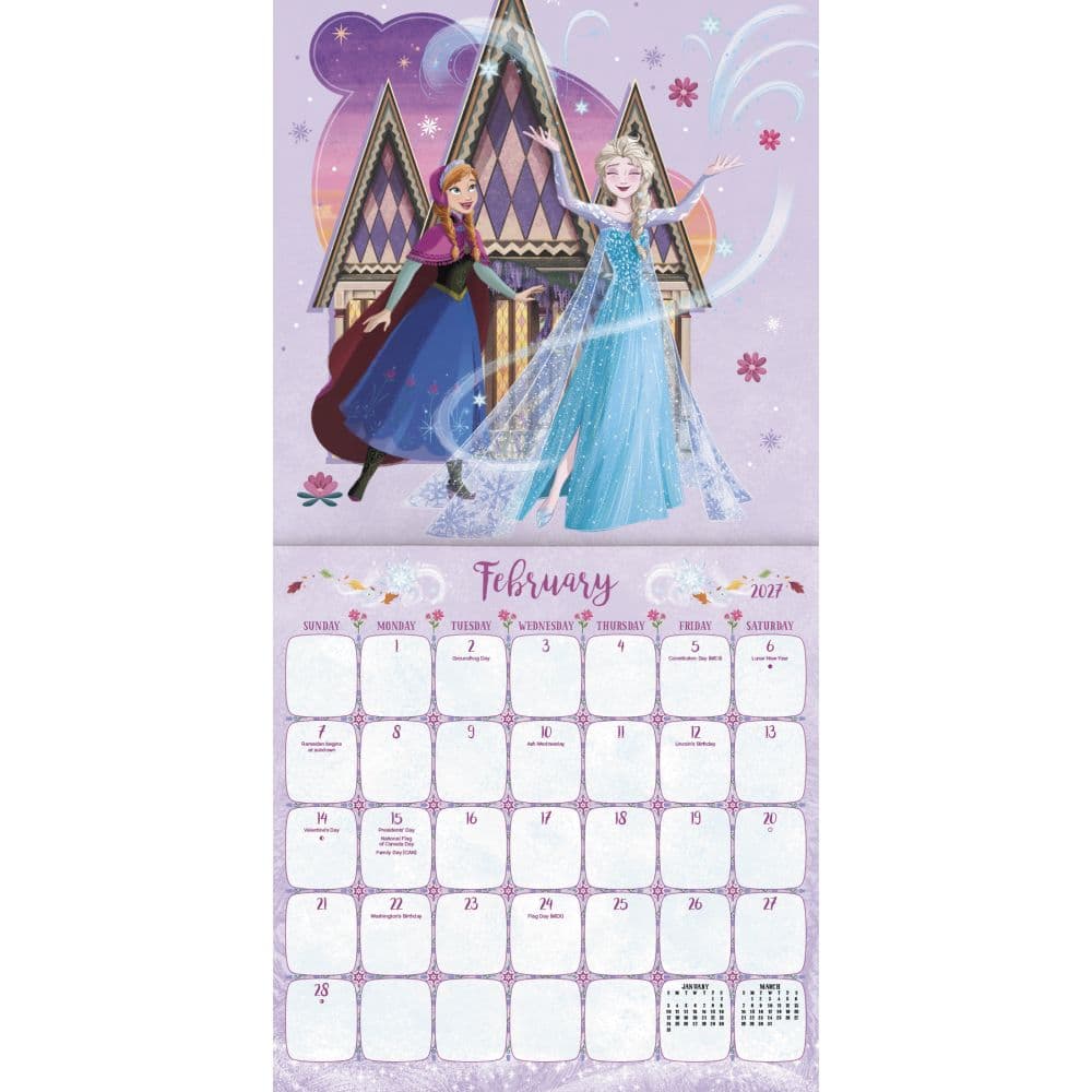 Frozen 2027 Wall Calendar Second Alternate Image