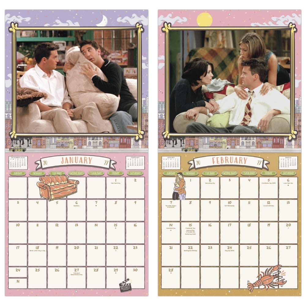 Friends 2027 Wall Calendar Fifth Alternate Image