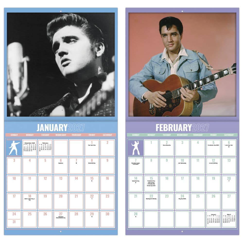 Elvis Presley 2027 Wall Calendar Fifth Alternate Image
