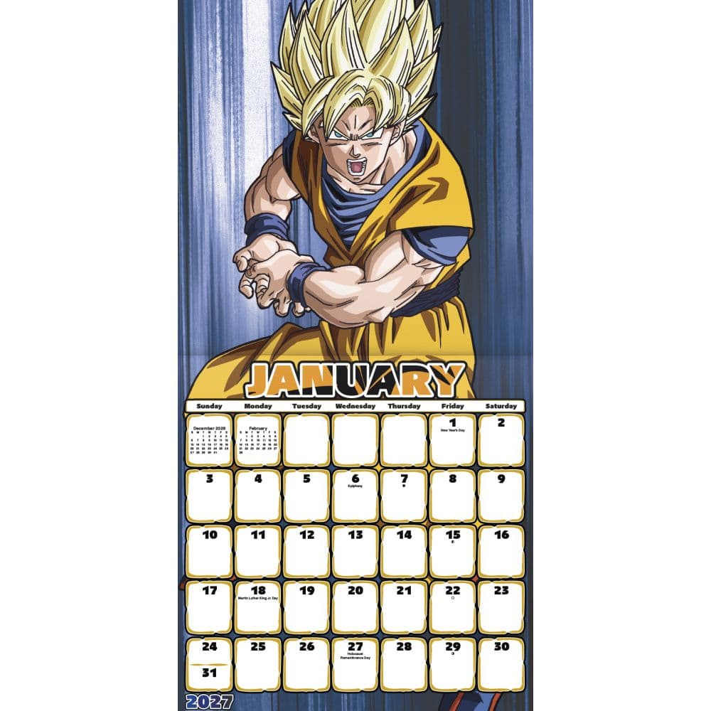 Dragon Ball Z 2027 Wall Calendar - Calendars.com