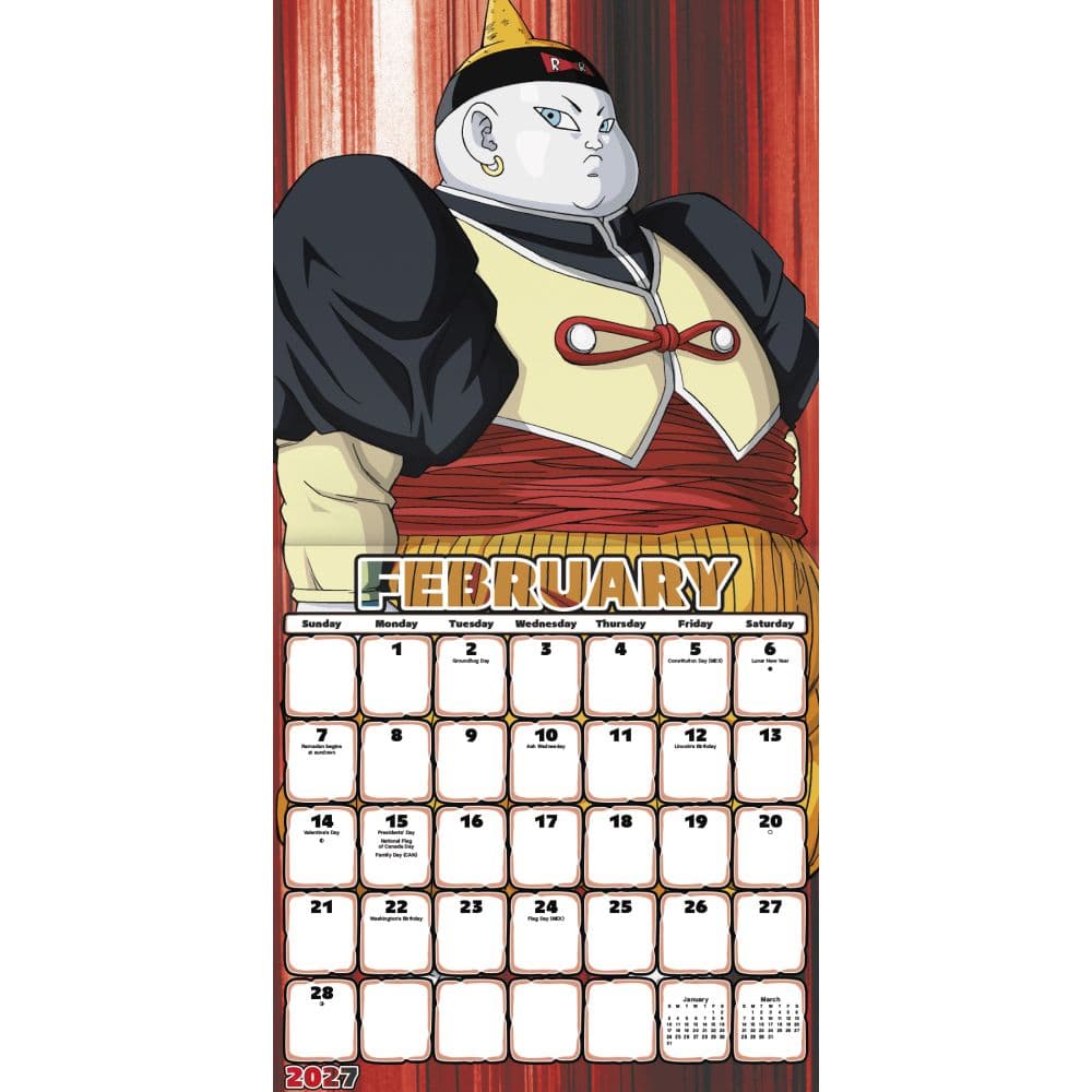 Dragon Ball Z 2027 Wall Calendar - Calendars.com