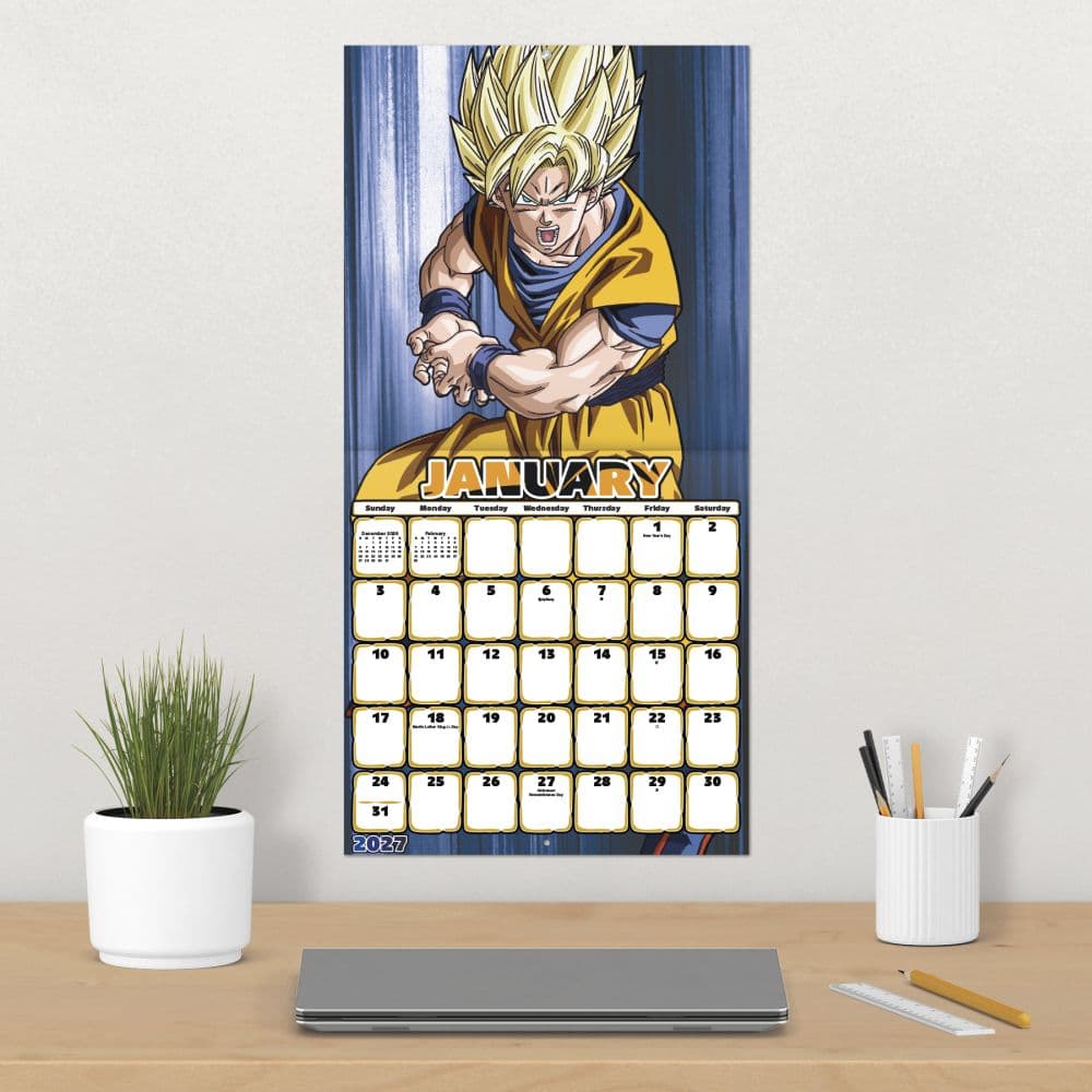 Dragon Ball Z 2027 Wall Calendar Fourth Alternate Image