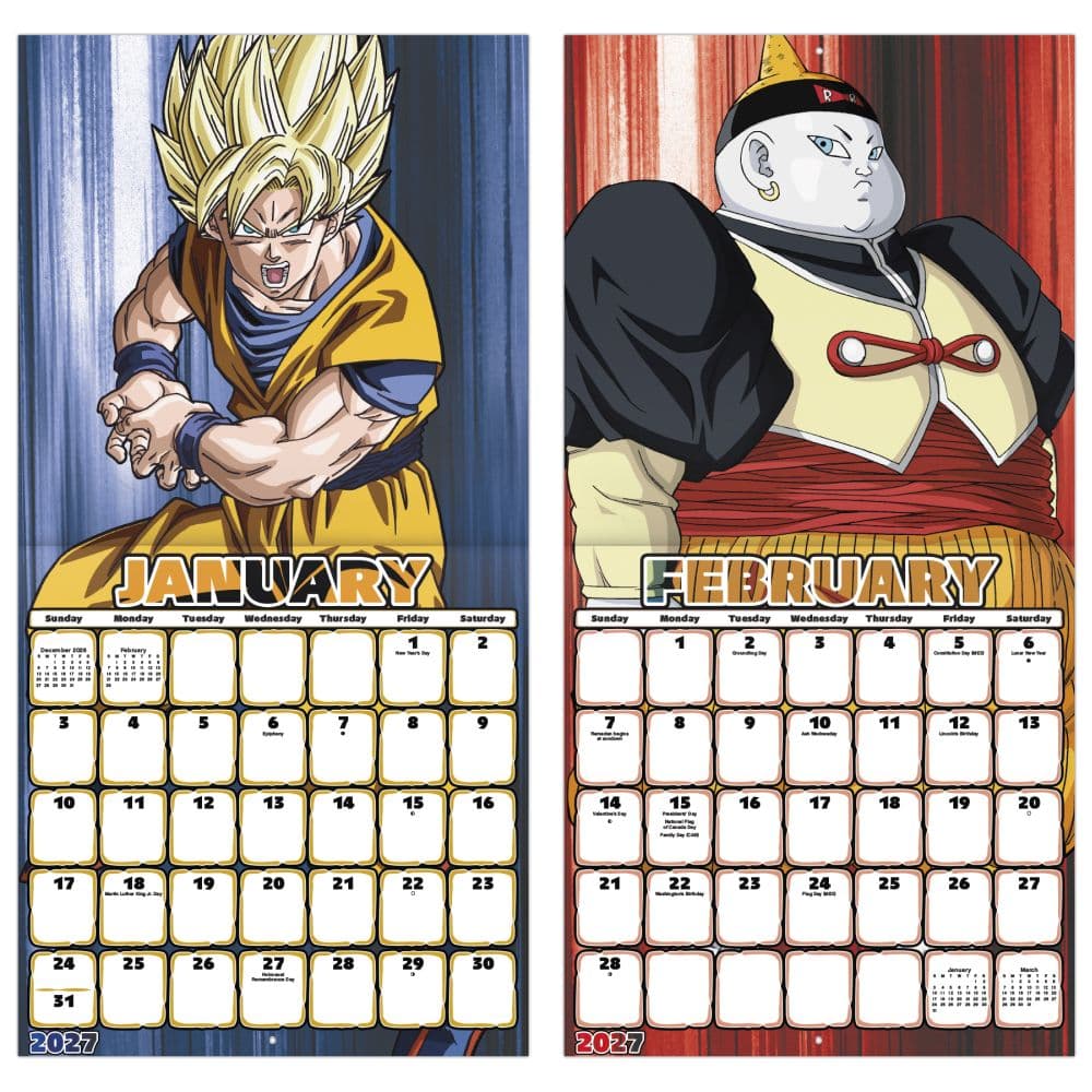 Dragon Ball Z 2027 Wall Calendar Fifth Alternate Image