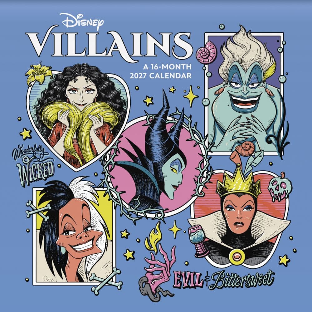 Disney Villains 2027 Wall Calendar Main Product Image