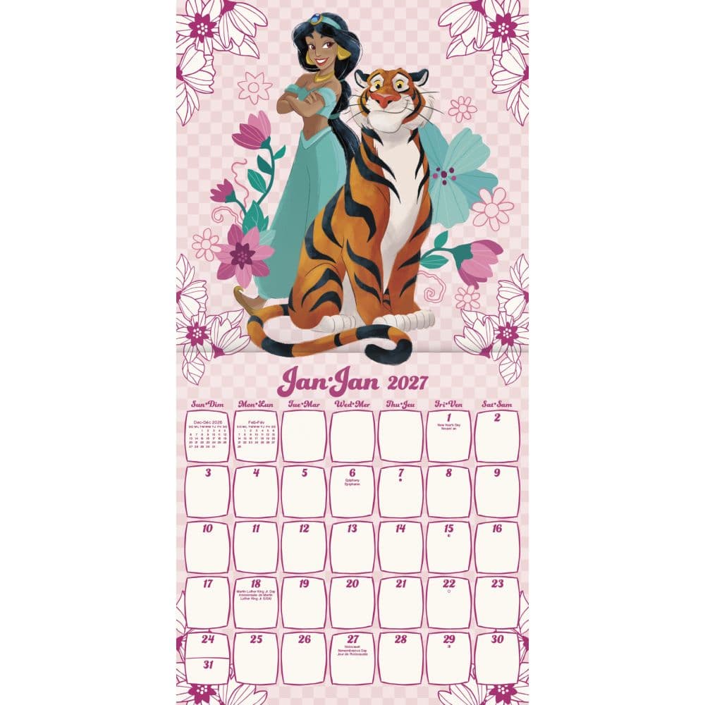 Disney Princess Bilingual French 2027 Wall Calendar First Alternate Image