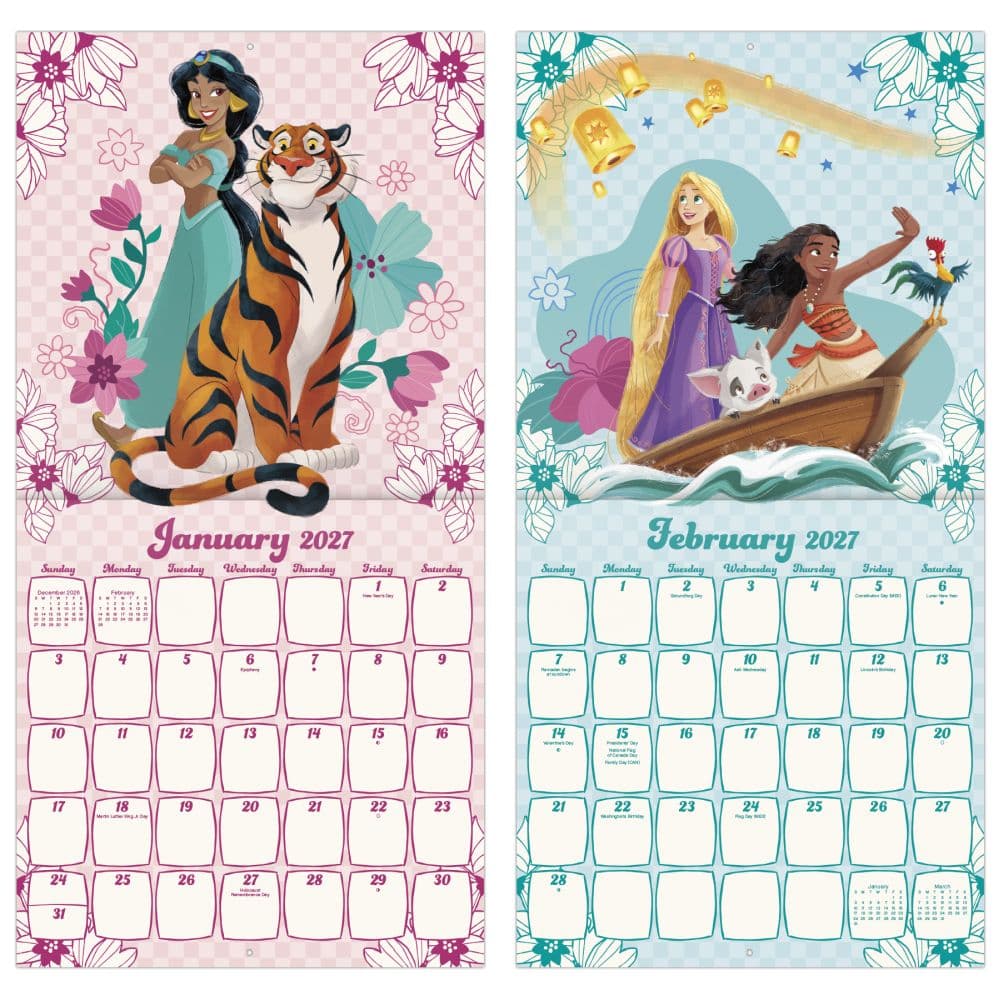 Disney Princess 2027 Wall Calendar Fifth Alternate Image