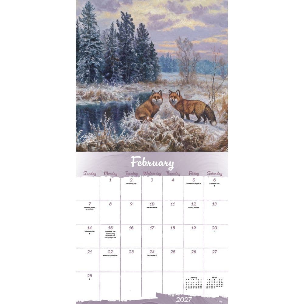 Country Road Abraham Hunter 2027 Wall Calendar Second Alternate Image