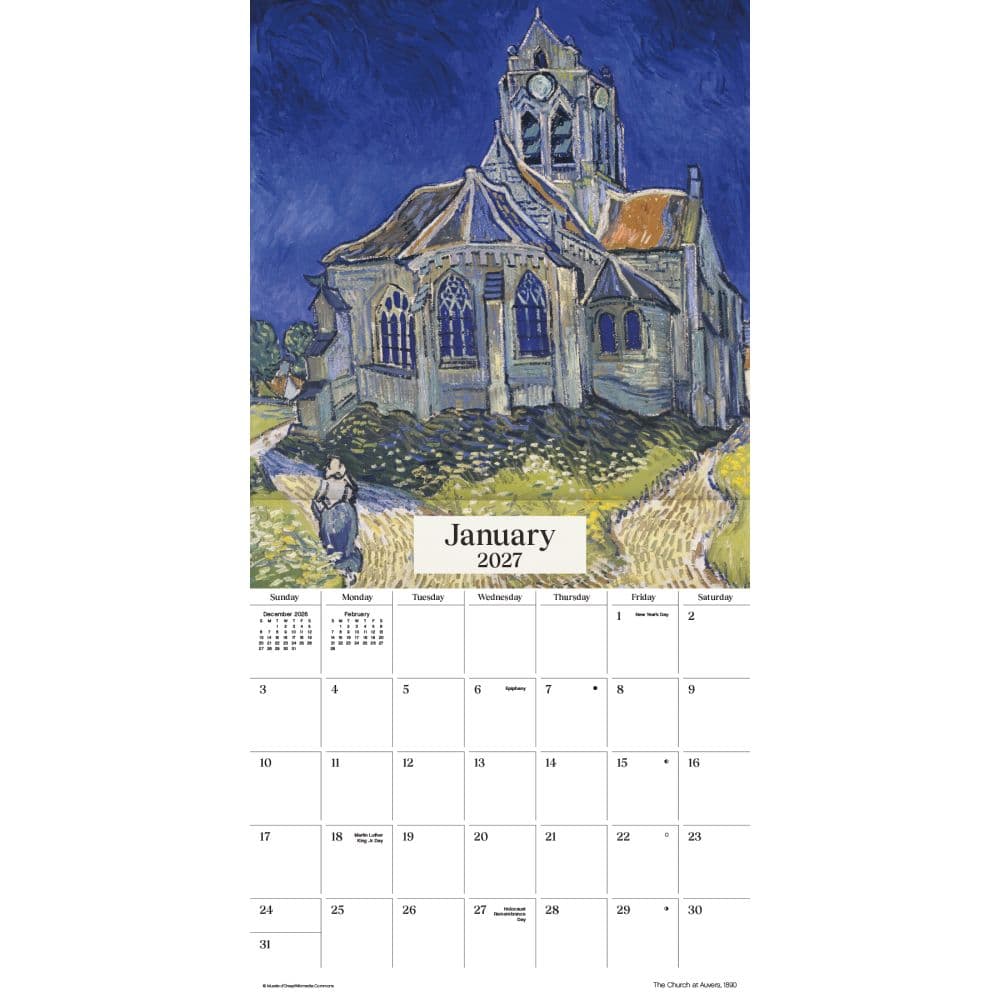 Van Gogh 2027 Wall Calendar First Alternate Image