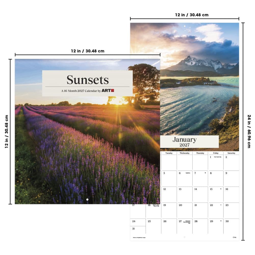 Sunsets 2027 Wall Calendar Sixth Alternate Image