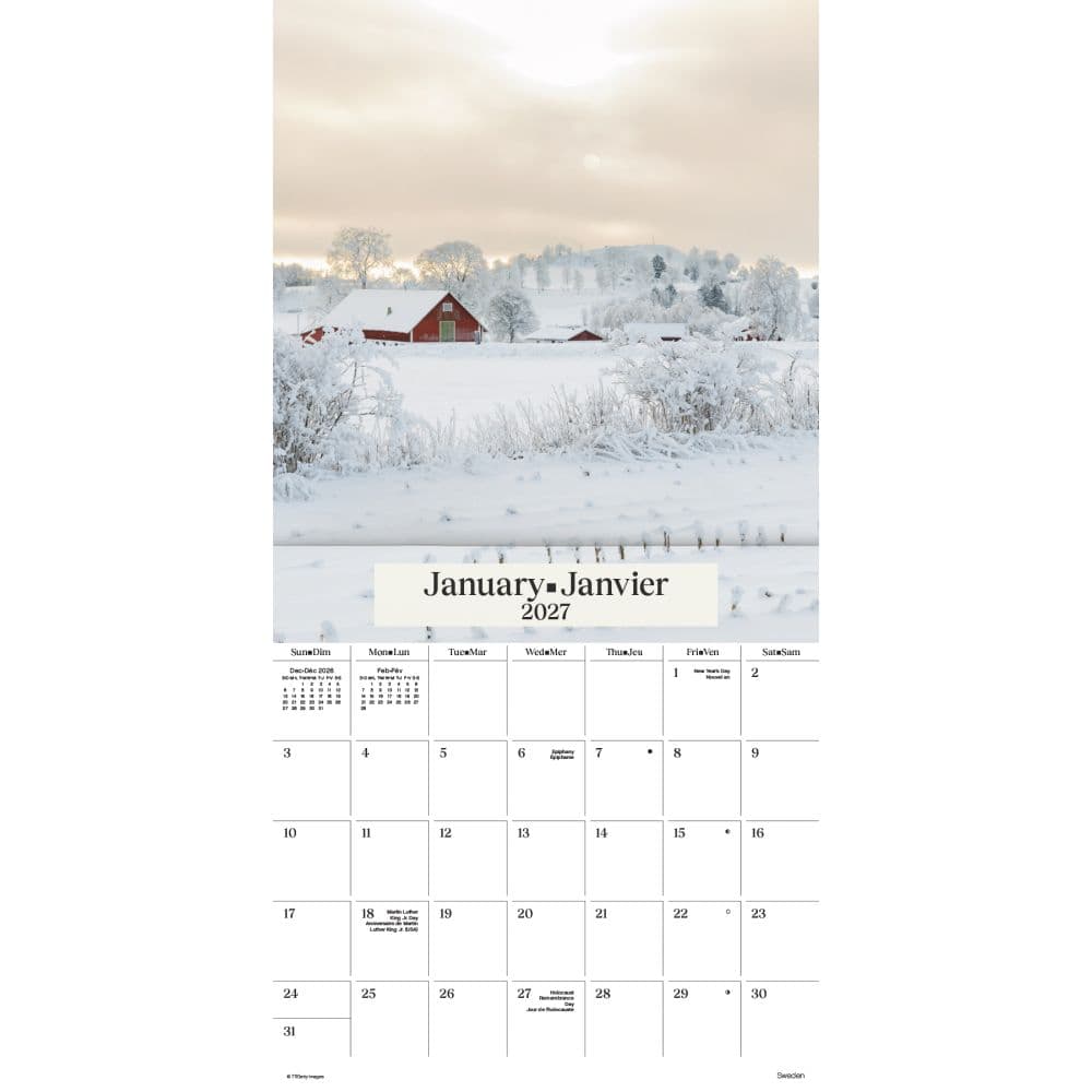 Seasons Bilingual French 2027 Wall Calendar First Alternate Image