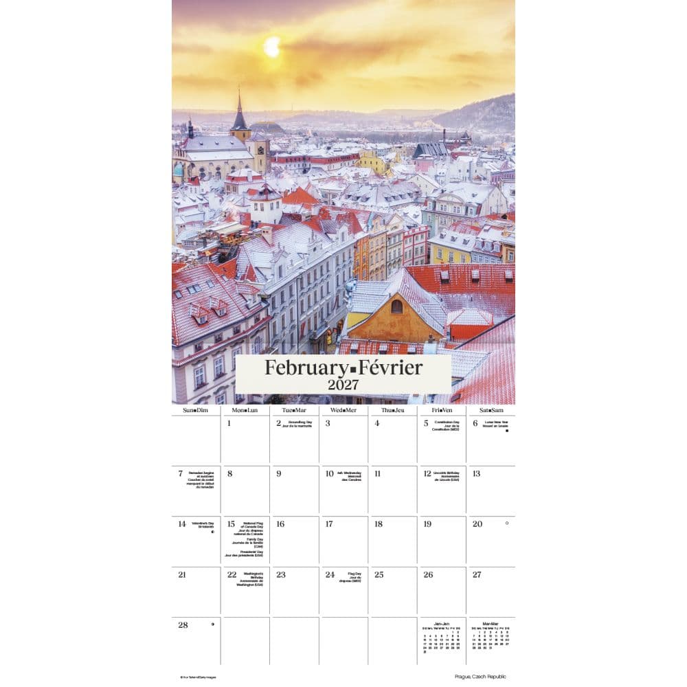Seasons Bilingual French 2027 Wall Calendar Second Alternate Image