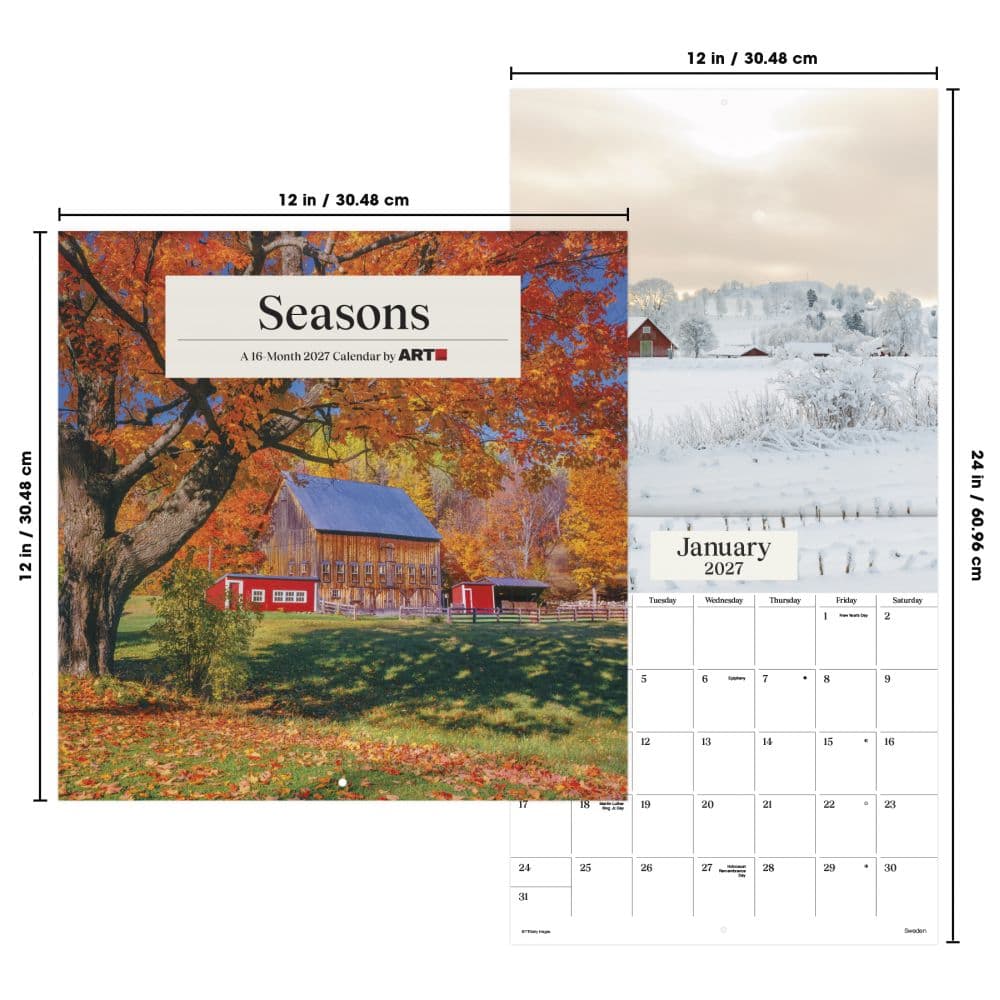 Seasons 2027 Wall Calendar Sixth Alternate Image