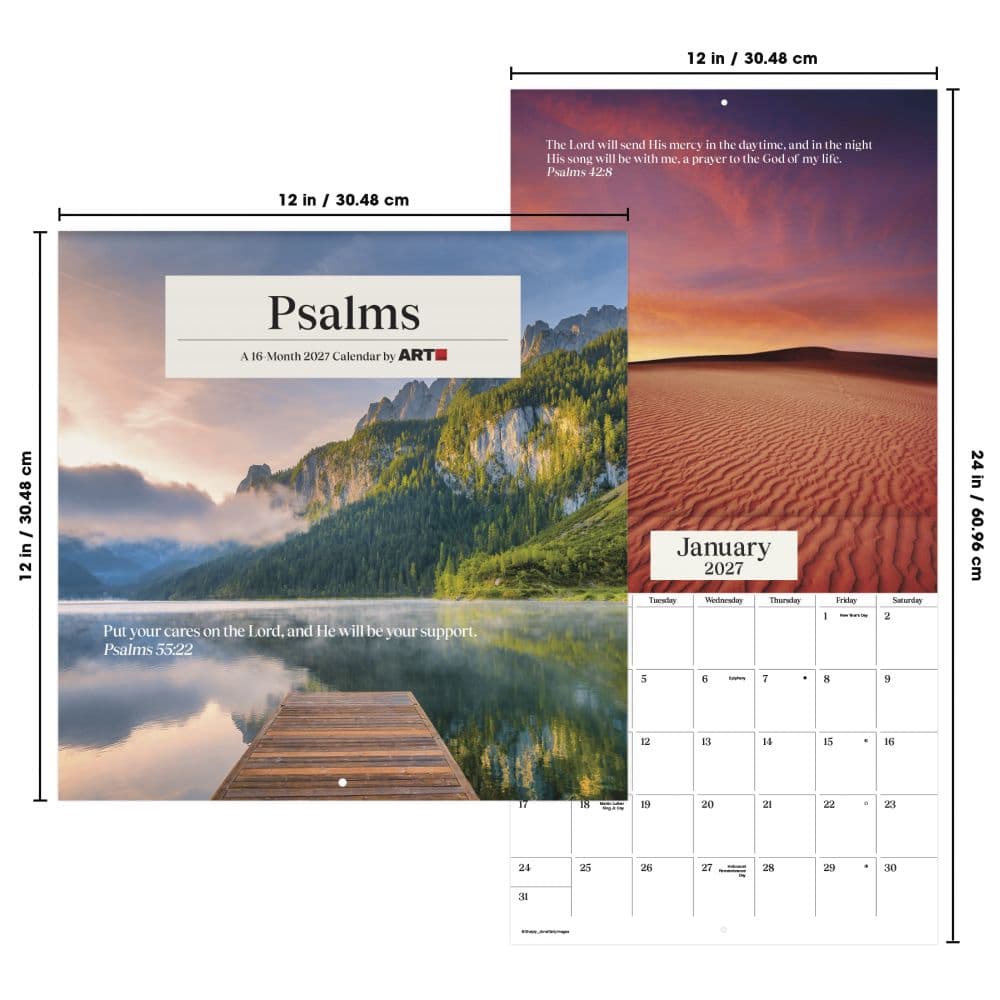 Psalms 2027 Wall Calendar Sixth Alternate Image