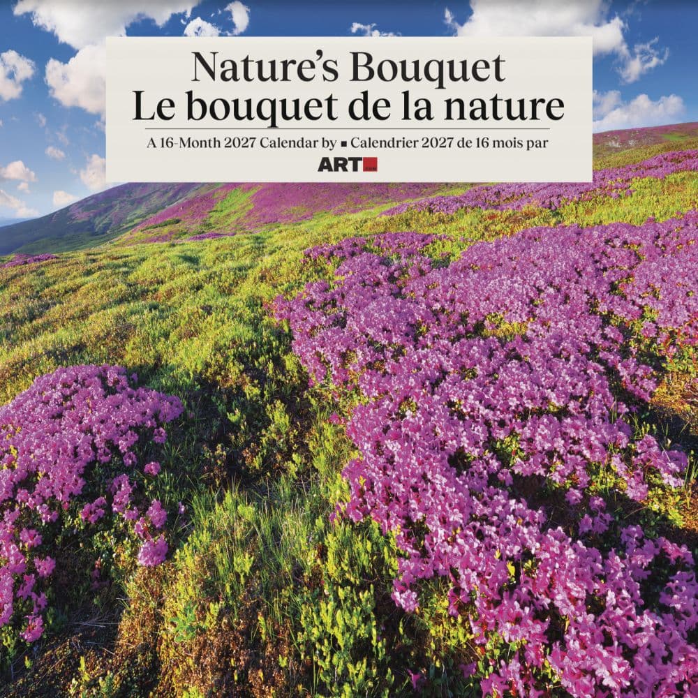 Natures Bouquet Bilingual French 2027 Wall Calendar Main Product Image