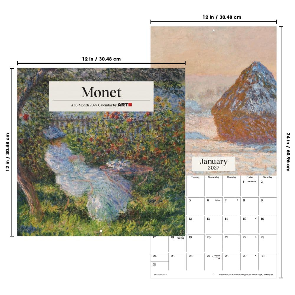 Monet 2027 Wall Calendar Sixth Alternate Image