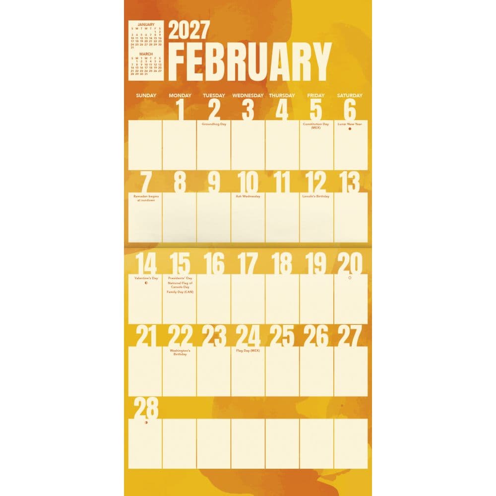 Large Print 2027 Wall Calendar Second Alternate Image