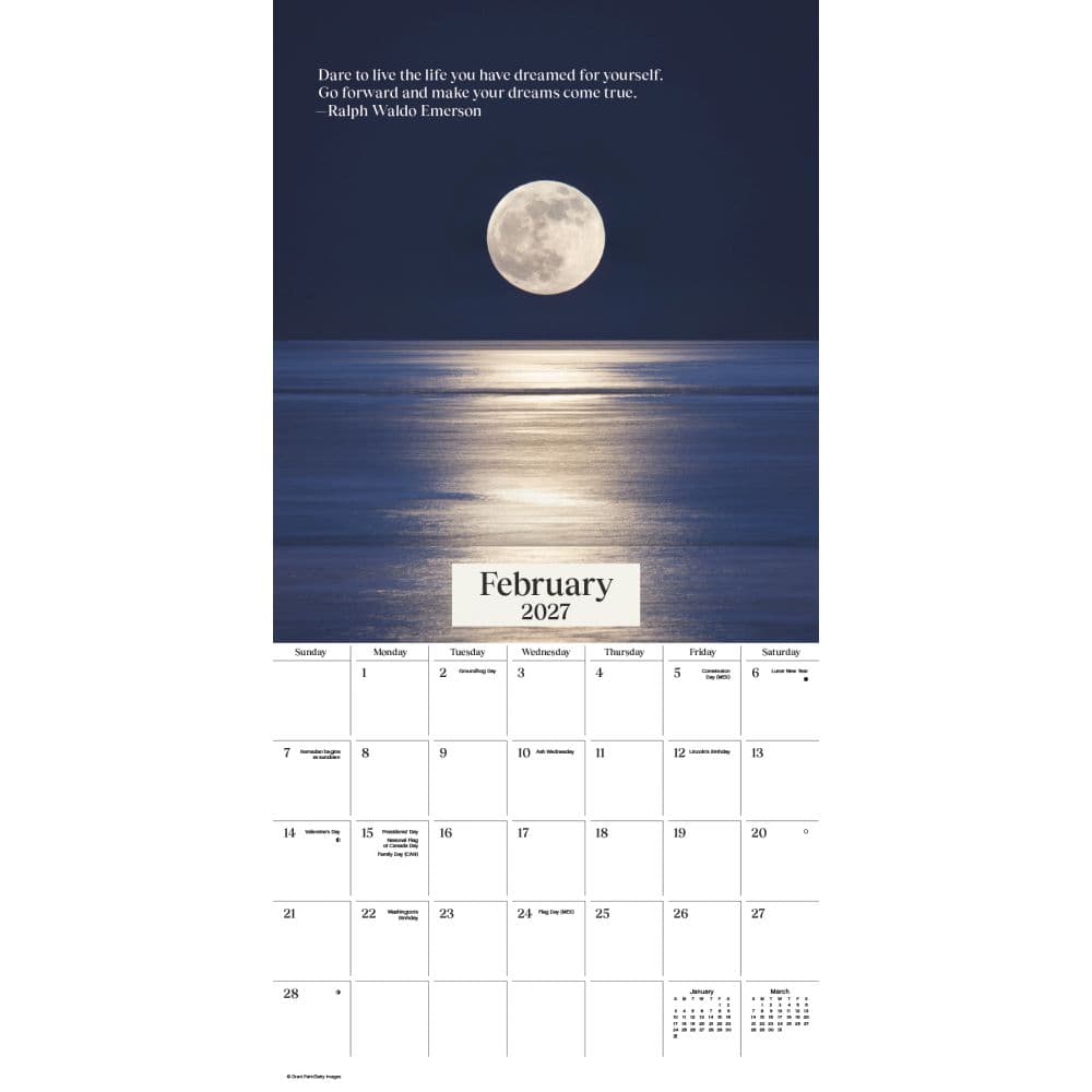 First We Dream 2027 Wall Calendar Second Alternate Image