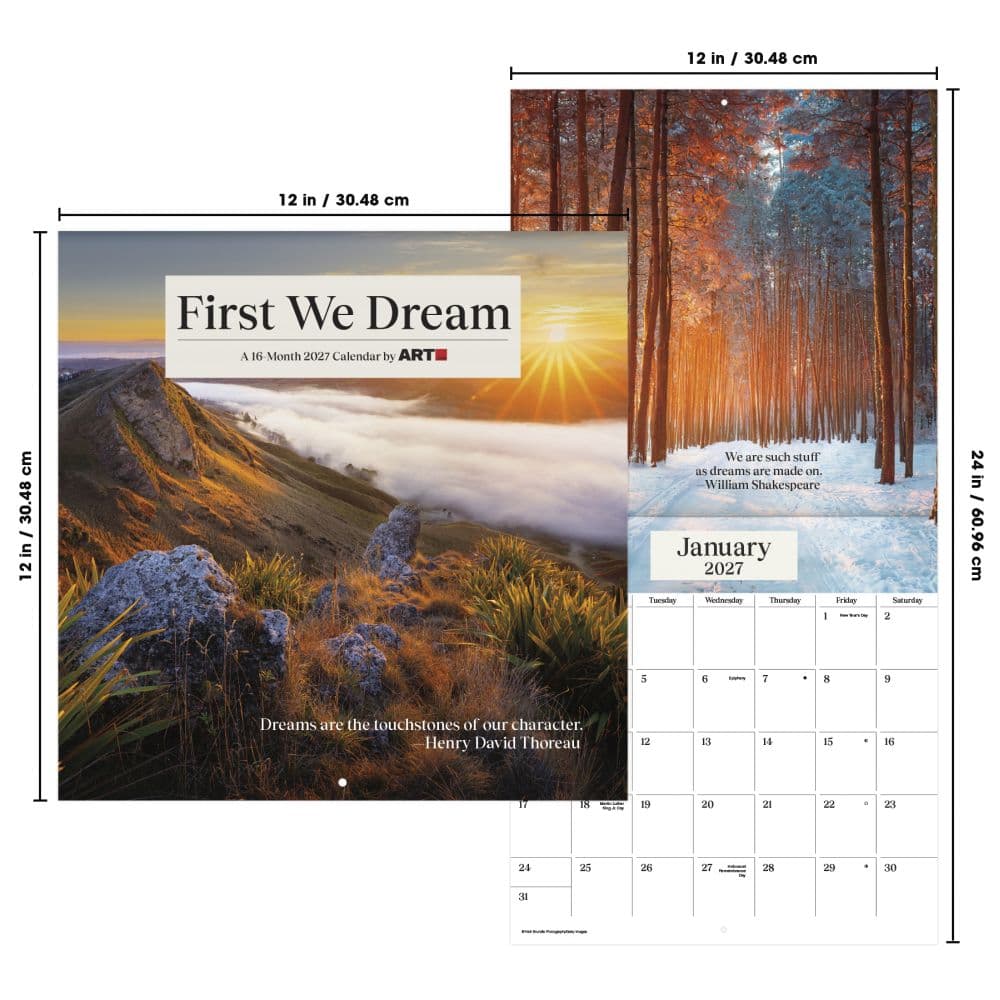 First We Dream 2027 Wall Calendar Sixth Alternate Image