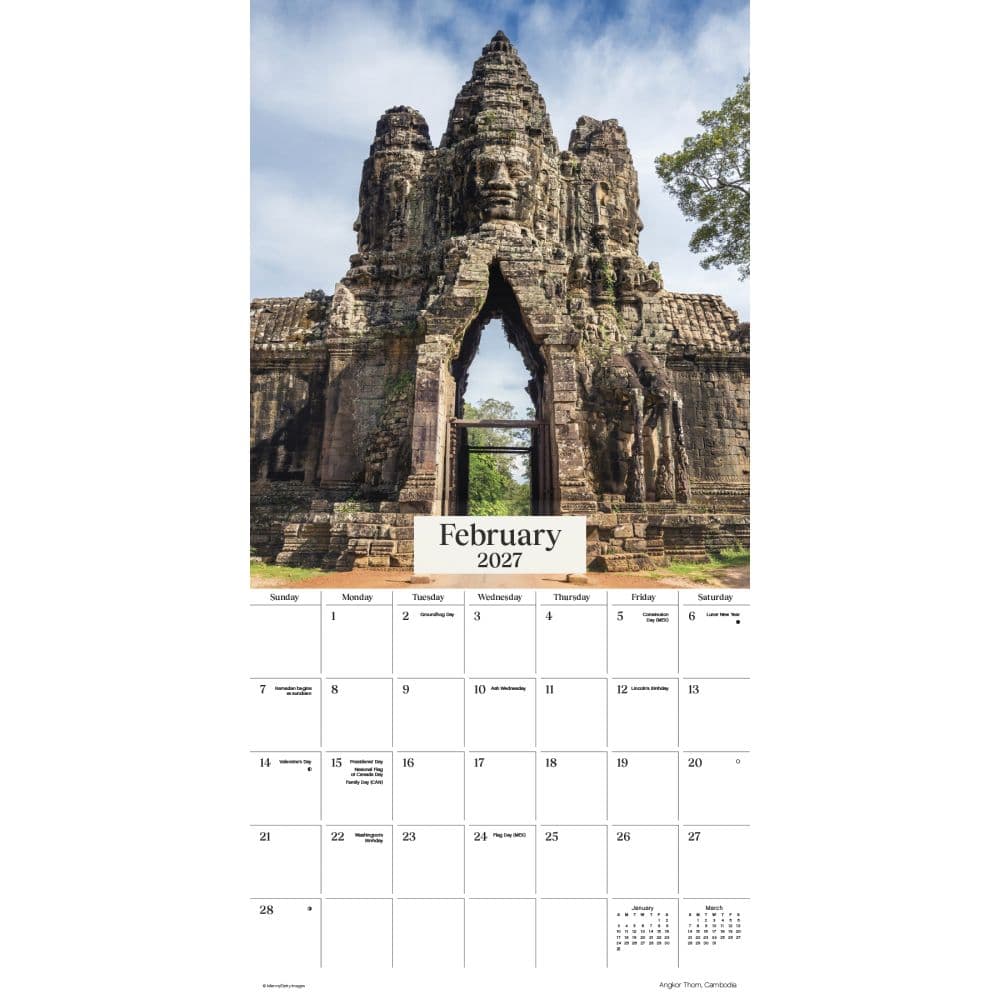 Exotic Destinations 2027 Wall Calendar Second Alternate Image