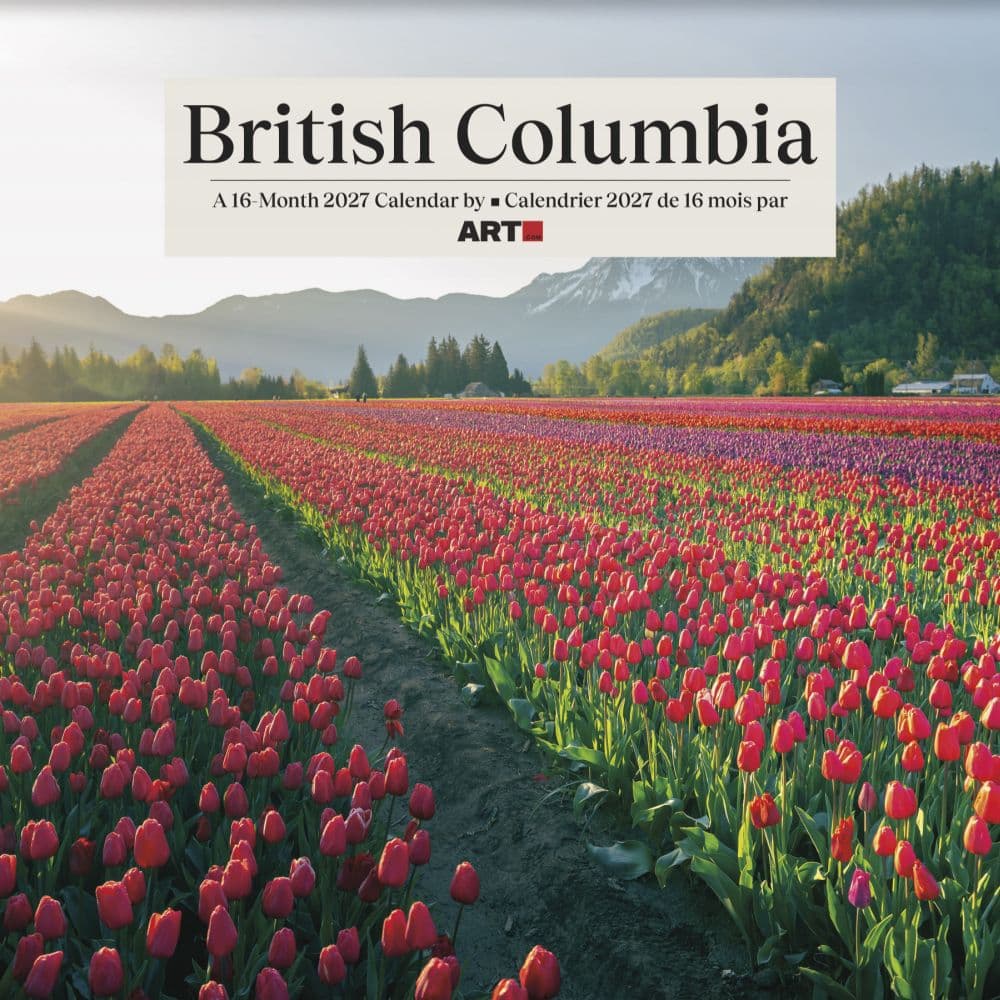 image British Columbia Bilingual French 2027 Wall Calendar Main Product Image