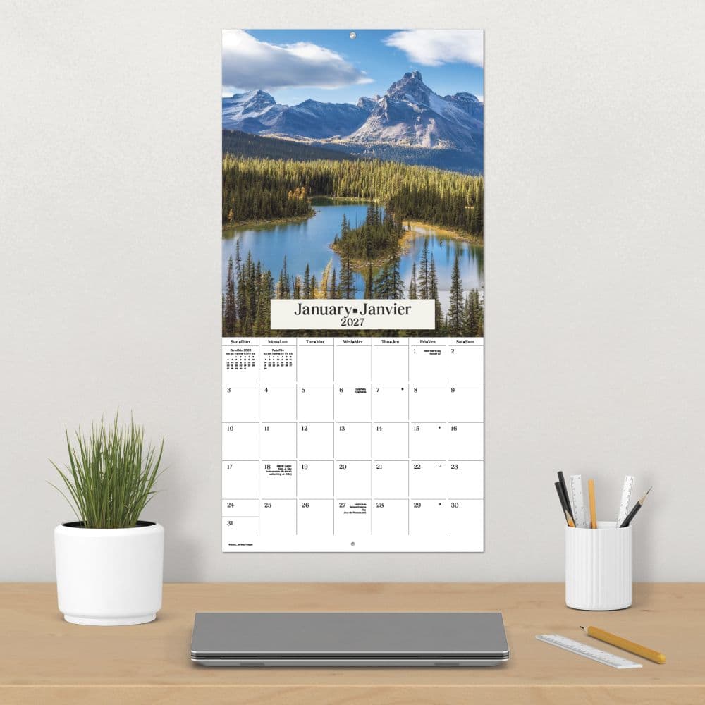 British Columbia Bilingual French 2027 Wall Calendar Fourth Alternate Image