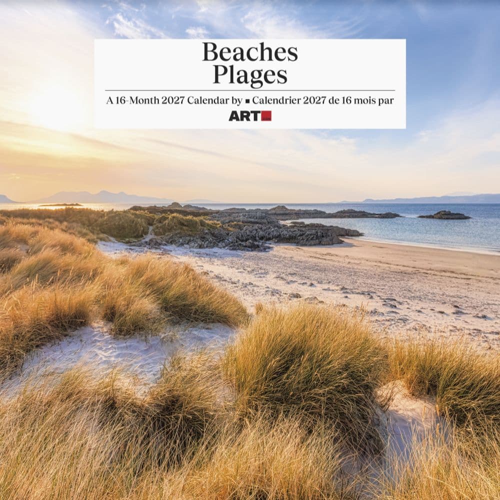 Beaches Bilingual French 2027 Wall Calendar Main Product Image