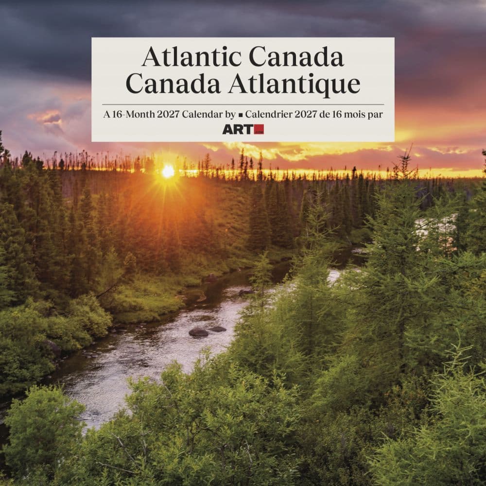 Atlantic Canada Bilingual French 2027 Wall Calendar Main Product Image