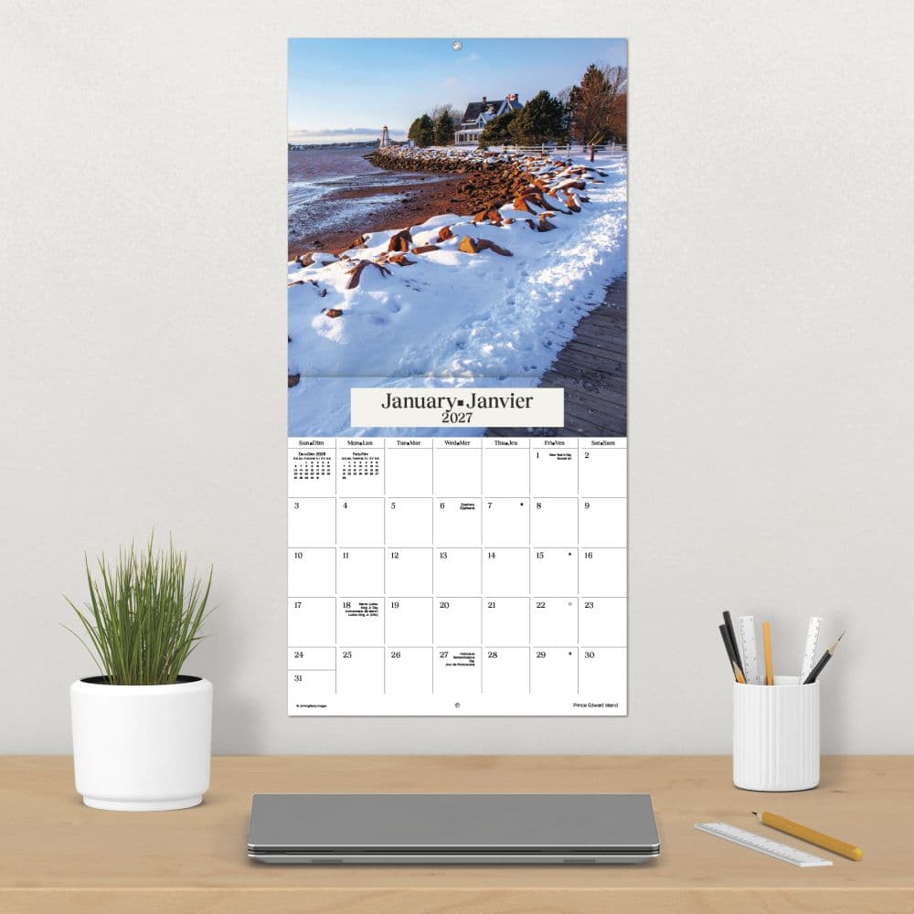 Atlantic Canada Bilingual French 2027 Wall Calendar Fourth Alternate Image