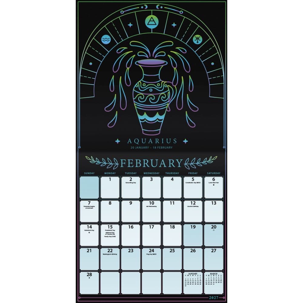 Astrology 2027 Wall Calendar Second Alternate Image